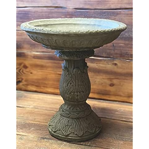 Handcrafted Art Deco Leaf Vine Bird Bath Cover