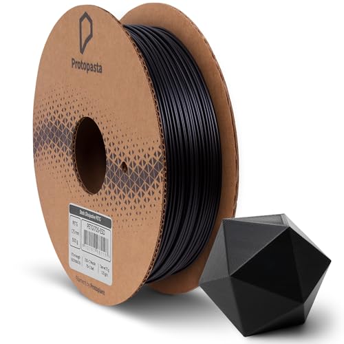 Protopasta Static Dissipative PETG Black 3D Printer Filament for ESD Safe Prints | Easy Printing with Low Warp and Wear 