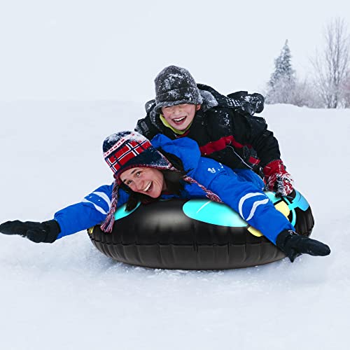 Sunyplay Snow Tube For Winter Fun, Inflatable 47 Inch Heavy Duty Snow Sleds For Youngsters And Adults #TOP2