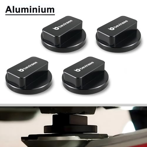 Image of Bevinsee 4pcs Floor Jack Pad Adapter Aluminum Compatible with BMW & Mini E46 E90 E91 E92 E93 F30 F31 M3 F80 M3 G20 Jack Pad Frame Rail Protector Universal Black