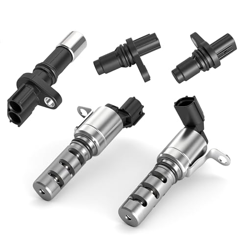 Riyhch Variable Valve Timing VVT Solenoid, 2pcs Camshaft & Crankshaft Position Sensor, for Toyota Avalon Camry Corolla Matrix Prius RAV4 Sienna Venza 09-13,for Lexus CT200h ES300h 11-13