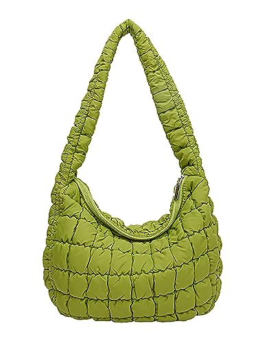 Image of Quilted Tote Bag for Women Puffer Bag Lightweight Padding Shoulder Purse Hobo Bags Satchel Handbag Cloud Bags with Zip 2026