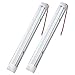 MICTUNING 13.5pulgadas 72 LED con interruptor ON y OFF Auto Car Interior iluminación de la lámpara de luz de la decoración interior, Camiones, Vehículos, Auto DC 12V Blanco (2 Pcs)