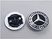 Guzetop Flat Hood Emblem Ornament Logo Black 57MM for Mercedes Benz C E SL Class