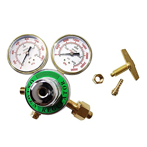KLLsmDesign Heavy Duty Oxygen Regulator, Large Tank Gauge Cutting Torch Regulator, Outlet 0-200PSI Inlet 0-4000PSI CGA 540 by KLLsmDesign - Used condition - Image 7