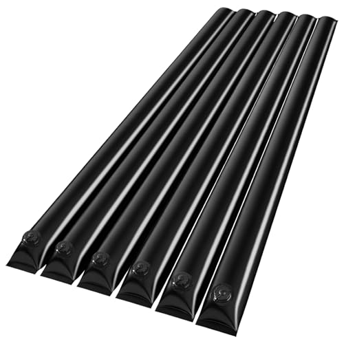 10Ft Pool Water Bags 6 Pack 0.7mm Double Chamber Water Tubes for Inground Pool Cover Extra Durable Corner Pool Cover Weights for Winter Pool Cover Closing