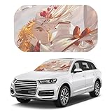 滅鬼の刃 傘型 サンシェード 簡単着脱 パラソル 遮光 遮熱 紫外線カット車用傘式 カー用品 PGクロス 車用サンシェード 日よけ 日焼け対策 133cm×73cm