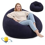 Sifxouped Sofá Inflable, Adultos y Familias (Azul)