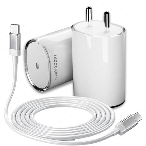 Image of LGOC Original 45Watt Charger USB Type C Compatible for Nothing Phone 2 / 2A / 1 / 2A Plus /Phone 1, White