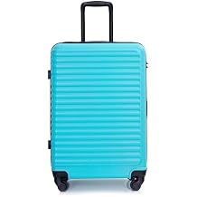 Travelhouse Hardside Luggage, Lightweight Travel Suitcase with Multi-directional Spinner Wheels, Carry on 20in For UnisexTurquoise 85
