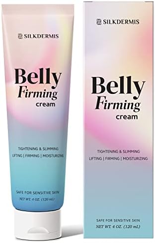SILKDERMIS B Flat Belly Firming Cream – Skin Tightening & Cellulite Cream for Stomach, Thighs & Butt, Moisturizing Firming Lotion with Powerful Natural Ingredients , 120 ML