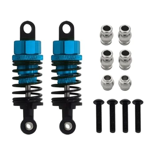 RC �J�[�̃X�y�A�p�[�c For Tamiya For TT-01 For TT01 For TT-02 For TT02 1/10 ���^���V���b�N�A�u�\�[�o�[�I�C���_���p�[�Z�b�g RC �J�[�A�b�v�O���[�h�p�[�c Accessoriess(Blue,2pc