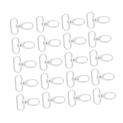 Tomantery Swivel Clips Metal Keychain Swivel Snap Hooks Swivel Trigger Clips Sewing Project Wallet (25mm)