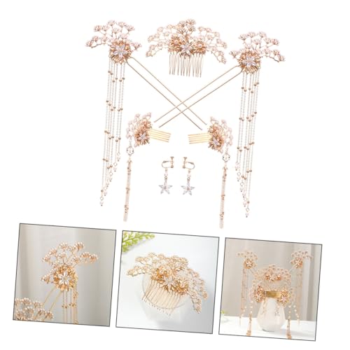 Ensemble de 7 bâtonnets à cheveux pour mariage chinois chic - 4