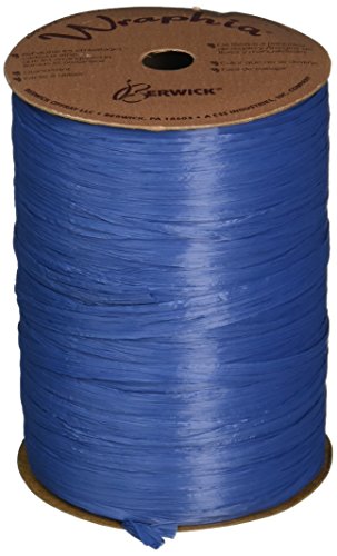 Berwick Wraphia Matte Rayon Craft Ribbon, 100-Yard Spool, Royal, 7MM