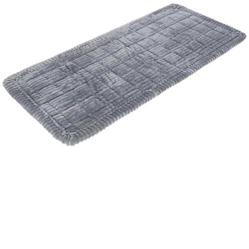 Tressify Backseat Car Mat for Dogs, 24.4 X 53.9 in, Non-Slip, Washable Pet Car Seat Cover, Soft Cozy Blanket, Gray