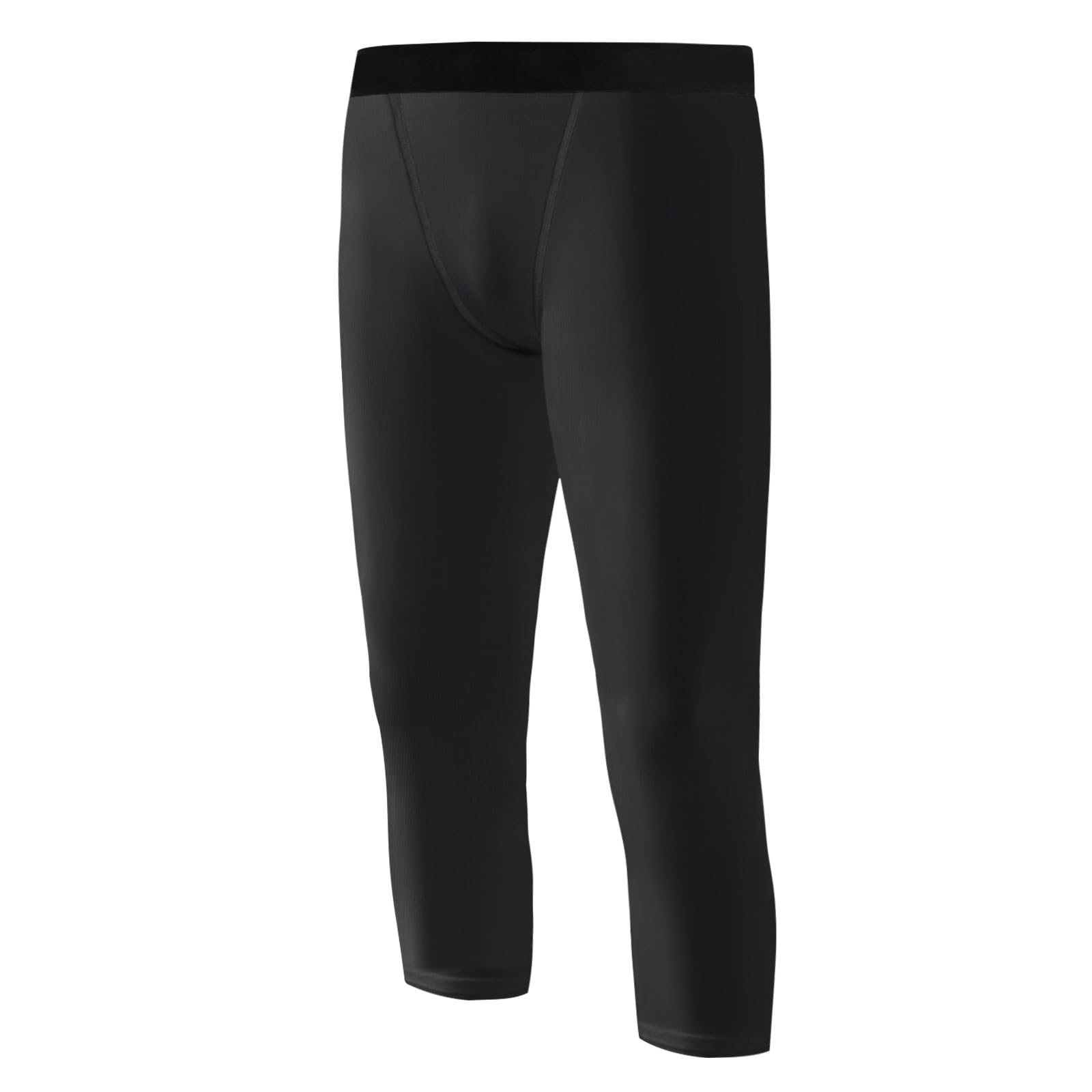 Hotfiary Leggings de Compression pour Jeunes Garçons, Pantalon de Basket-Ball et de Football pour Enfants Pantalon Collant Longueur 3/4, Collant de Sport Athlétique pour 6-14 Ans, Séchage Rapide