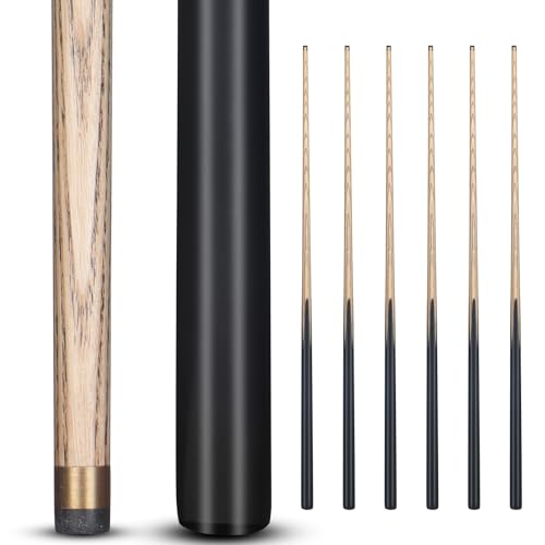 Kmise Taco de Billar de 42 Pulgadas Madera Set de 6 Negro miniatura 1