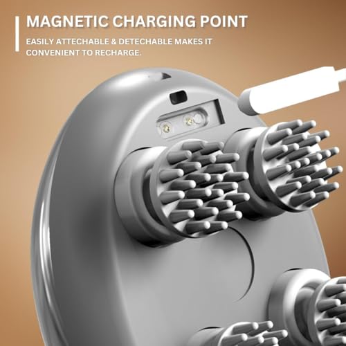 Image of Head Massager For Scalp, Scalp Massage, Electric Scalp Massager, Hair Massager For Hair Growth, Body Massager,Relieving Tight Stiffness Muscles,Promote Bonding (Goldan)