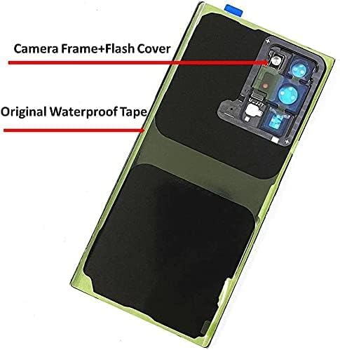 Galaxy Note 20 Ultra Back Glass Replacement (Waterproof) for Samsung Galaxy Note 20 Ultra Back Cover Glass with Camera Lens Parts Housing Door +Tools (Bronze) image 3