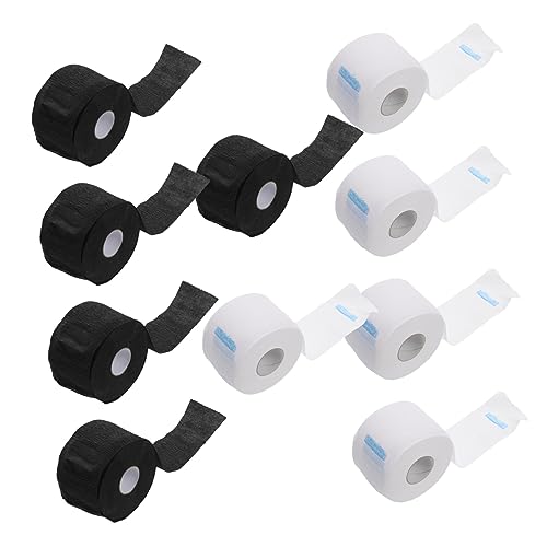 PAMINGONO 使い捨て理髪ネックペーパー 10ロール 伸縮性のある首保護 ネックストリップ 理容師向け 理容店専用 ヘアカット用品