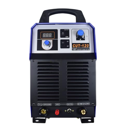 Newlin Tech Handheld or CNC Dual Purpose Plasma Cutter CUT-120 with P80 26ft 180° Straight Machine Torch