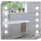 Neue Design Armario de baño con Espejo Iluminado por LED (Galaxy 60 x 65 x 12 cm)