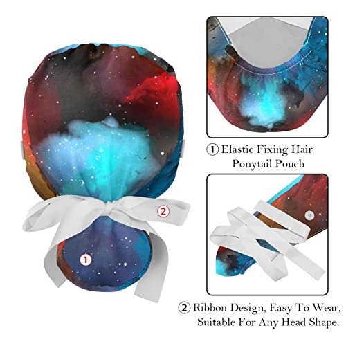 Chapeaux bouffants galaxie espace JDEZ : casquette travail ajustable