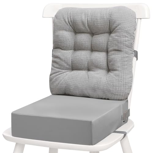 Alzador Silla para Niños Comer, 2 asientos elevadores para niños, con diferentes alturas para comer, extraíble y fácil de limpiar, asiento elevador antideslizante