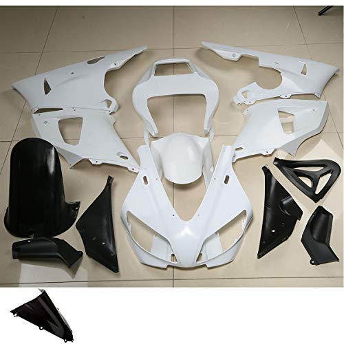 TCMT Unpainted INJECTION ABS Bodywork Fairing Fits For YAMAHA YZF R1 YZF-R1 1998 1999