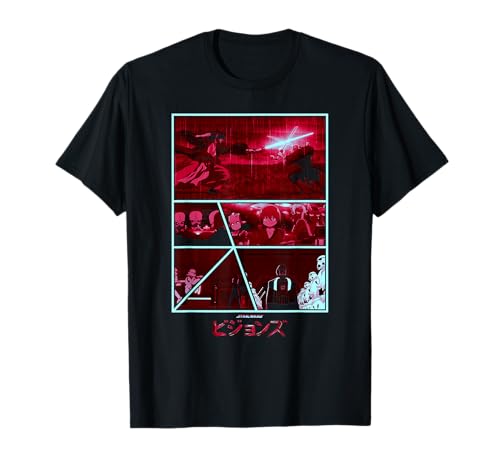 T-Shirt Star Wars Visions Dark Comic confection haut de gamme en coton