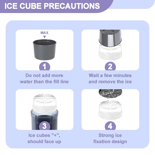 Shaved Ice Attachment for KitchenAid Stand Mixer with 16 Ice Molds, Snow Cone Maker, Ice Shaver Accessories for Stand Mixers Create Fluffy Snow-like Ice Treats at Home - Thumbnail 3