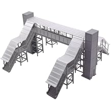Outland Models Overhead Footbridge w Canopy4 Stairs & Elevators 187 HO Scale
