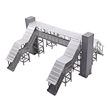 passerelle homme de la roche Échelle : 1:87 Outland Models Passerelle aérienne avec auvent (4 escaliers et ascenseurs) échelle 1:87 HO