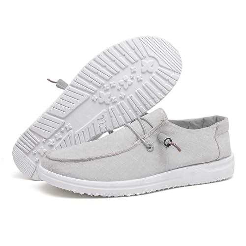 Image of betyswear Womens Loafers Women Shoes Casual Slip-On Canvas Shoes Breathable Lightweight Boat Shoes for Women
