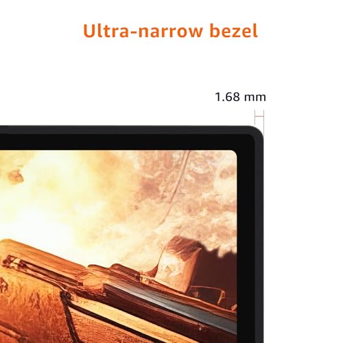 Image of Amazon Basics 24 Inch (23.8 inch viewable) Gaming Monitor, FHD 1080P, 165Hz, VESA Compatible, Adaptive sync, 1ms Response, Black