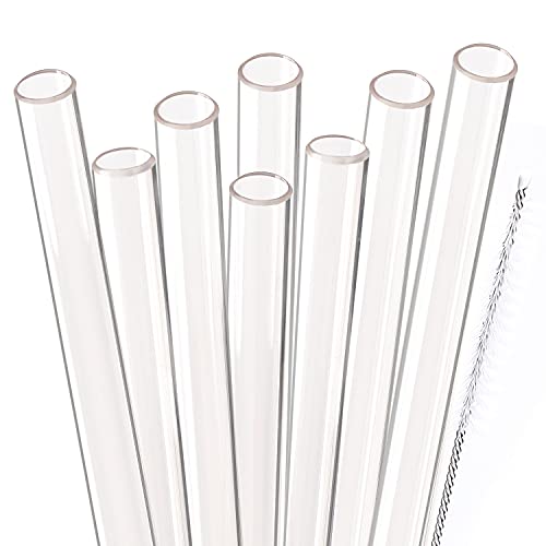 Pitillos plásticos reutilizables 22.86 cm 8 piezas miniatura 1