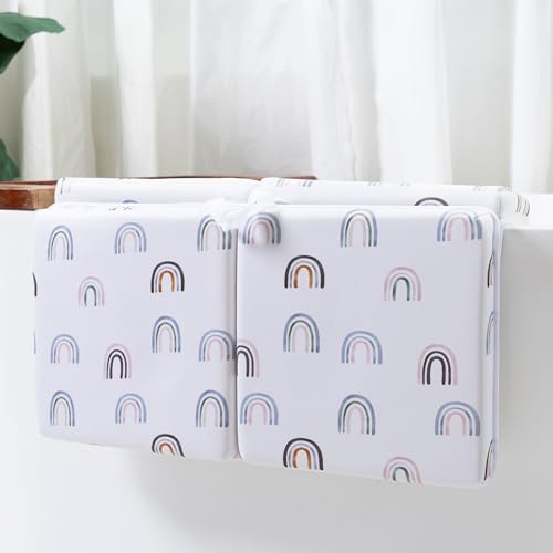 Image of Davis Enterprise Baby Bath Kneeler and Elbow Rest pad-Rainbow Pattern