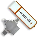 Foto-Backup-Stick Omega – Universal-Bild-Backup für Handys, Tablets, Computer und mehr (256 GB, orange)