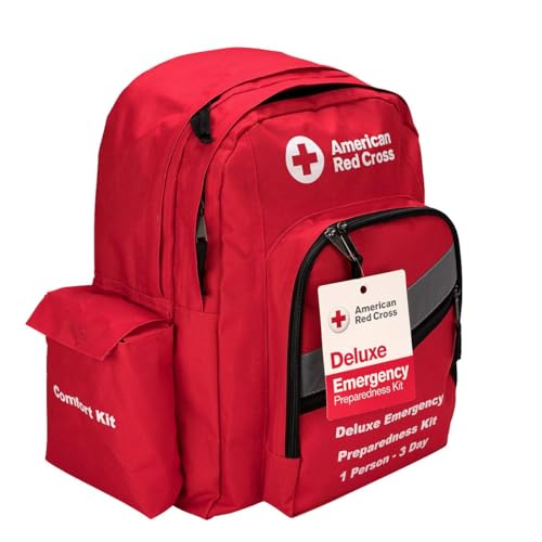 American Red Cross 91052 Officially Licensed Product | 3-Day Emergency Preparedness Deluxe Backpack | 72 Hour Survival Supplies thumb #6