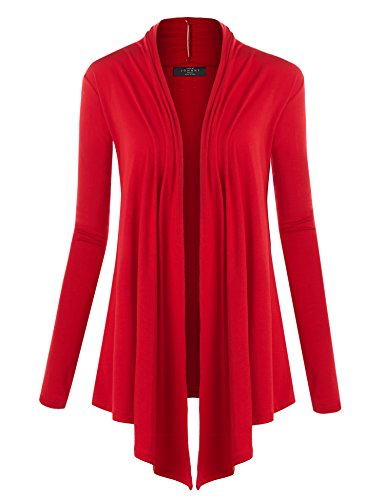 Image of Made By Johnny Women's Open Front Cardigan Lightweight Soft Drape Long Sleeve Cardigan for Work Travel Casual