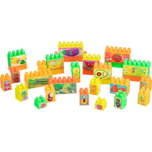 Brinquedo para Montar, Balde Carrinho de Puxar, 50 peças, Gulliver