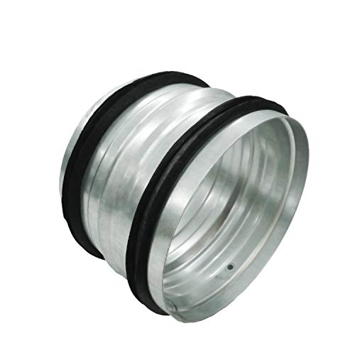 grow-fritz Aussenanschluss mit Dichtungsgummi 100 mm Rohrverbinder Cover