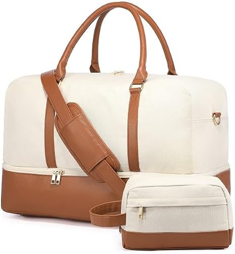 Kesi Travel Duffel Bag with Shoe Compartment & Toiletry Bag
