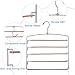FeeraHozer Pants Hangers Non Slip 3 Pack Space Saving Hangers Multi-Layer Swing Arm Stainless Steel Space Saver Rack for Jeans Scarf Trouser Clothes (Gold)