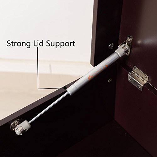 Organizedlife High-Capacity Brown Shoe Box Cabinet Seat With Drawer Modern #TOP6