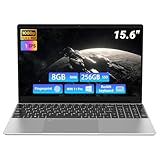 Breloom Laptop empresarial Win 11 de 15.6 pulgadas, DDR4 de 6 GB SSD de 256 GB, portátiles Celeron N4500 con procesador para estudiantes, pantalla FHD de 1920 x 1080, Wi-Fi 5, BT5.0, teclado en inglés