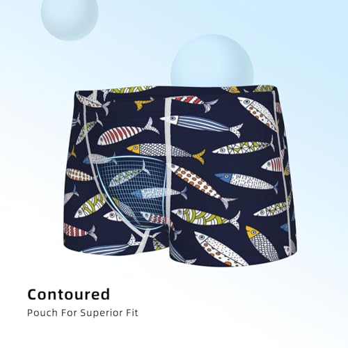 Boys' Cotton Boxer Brief Soft Underwear-Sardine4