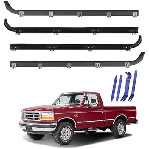 ItranMc Window Molding Sweep Felt Trim Seal for 1987-1997 Ford F150