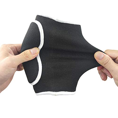 Ycyu Pair Of Compression Elbow Pads Arm Brace Support Fitness Arm Knee Protector Volleyball Basketball Breathable Elbow Wraps (Black) #TOP2